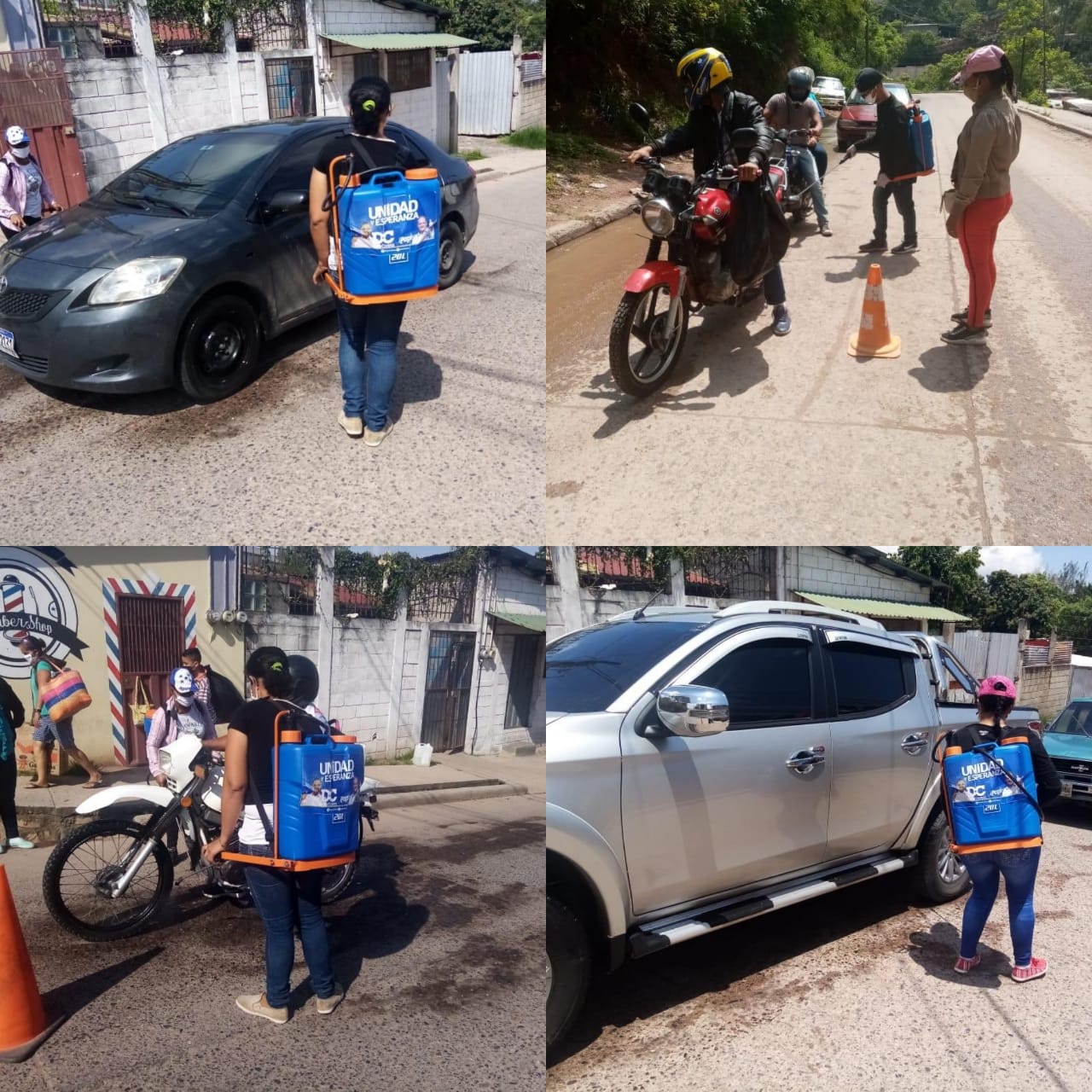 David Chavez realiza intensas brigadas de desinfección para combatir el covid 19 en diferentes sectores de la capital.