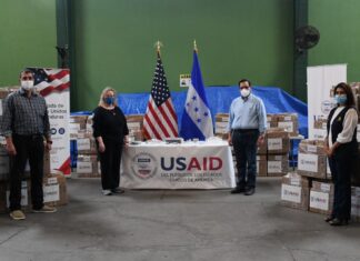 Estados Unidos dona 50 ventiladores a Honduras.