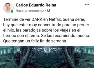 En medio de la Pandemia, los muertos, los hospitales móviles, Carlos Eduardo Reina recomienda que los hondureños vean una exitosa serie de Netflix.