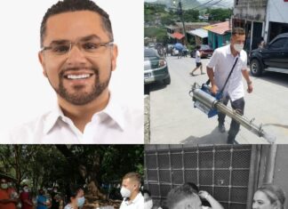 David Chavez y su equipo entregan alimentos en la kennedy y llevan brigadas de desinfección a la Nuevo Amanecer.