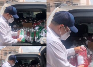 Renan Inestroza entrega materiales de Bioseguridad a mujeres emprendedoras y tortilleras.