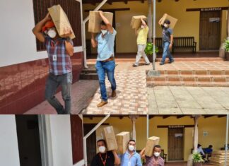 Equipo del Registro Nacional de las Personas distribuye kits de enrolamiento en el departamento de Olancho.