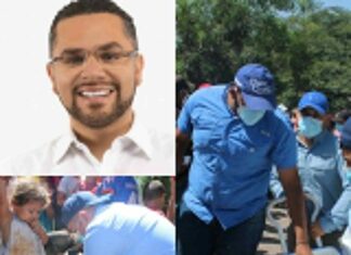 David Chavez y su equipo entregan víveres y ropa a las familias que viven en el crematorio municipal.