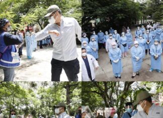 Presidente Hernandez reconoce el trabajo de las brigadas Fuerza Honduras.