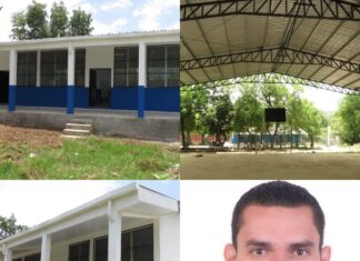 Diputado Tomas Zambrano gestiona la construcción de dos aulas y una cancha en el centro de educación Fco Morazan en el Chiflón Nacaome.