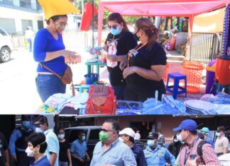 Locatarios del Guamilito se ven obligados a vender en carpas ante la falsa promesa de Calidonio de remodelar su mercado.