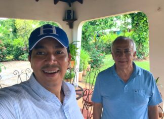 Presidente del Partido Nacional destaca larga y productiva platica con Mauricio Oliva.