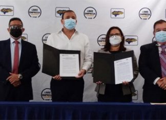 Unidad de política limpia suscribe acuerdo con el COHEP para que no se financien campañas con dinero sucio.