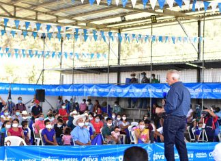 Mauricio Oliva aseguro en Intibuca que será el candidato oficial del Partido Nacional.