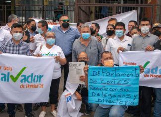 Directorio departamental de Cortes del PSH impugna las planillas de diputados y acaldes nombrados de dedo