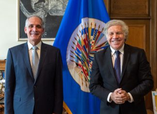 Tito Asfura se reune con secretario de la OEA Luis Almagro