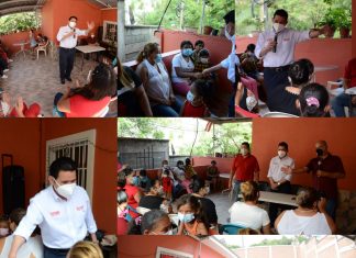 Eliseo Castro lleva mensaje de unidad y confianza a Liberales de colonia los pinos.