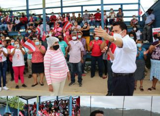 Eliseo Castro promete generación de empleos a pobladores de diferentes aldeas De Francisco Morazan.