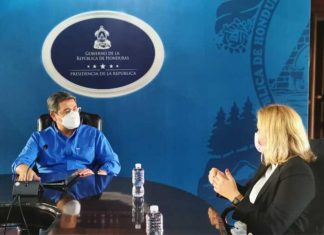 Presidente Hernández se reúne con la jefa de MOE UE