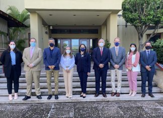 Embajada Americana en reunión con los miembros del TJE, reafirman apoyo a los órganos electorales para se den elecciones libres, justas, transparentes y pacificas.