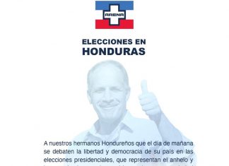 El Partido ARENA del Salvador publica mensaje de apoyo para «Papi a la Orden»