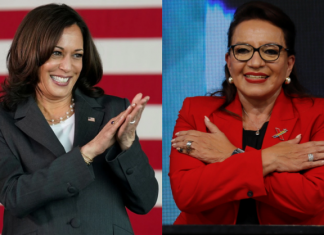 Kamala Harris y la presidenta electa de Honduras hablan sobre migración