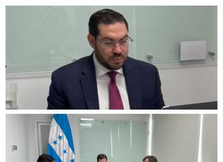 Jorge Calix uno de los presidentes del Congreso Nacional recibe el informe de la gestion del presidente Hernandez y del poder Judicial