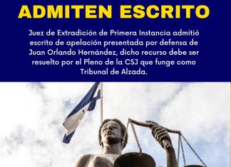 Juez natural admite recurso de apelación a favor de una arresto domiciliario para JOH, pero sera el pleno de la CSJ que resolvera si acepta la solicitud