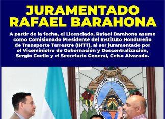 Rafael Barahona asume como Comisionado Presidente del IHTT