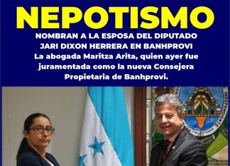 Esposa de Jari Dixon nombrada como consejera presidenta de Banhprovi