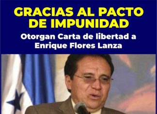 Sobreseiminto definitivo dicta Juzgado de lo Penal a favor de Enrique Flores Lanza por el delito de malversación de caudales públicos