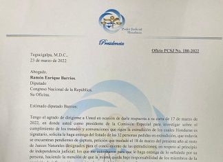 Rolando Argueta advierte a Comisión del CN que solicitó informe sobre extradiciones que los nombres de los solicitados por EEUU queda bajo su responsabilidad.