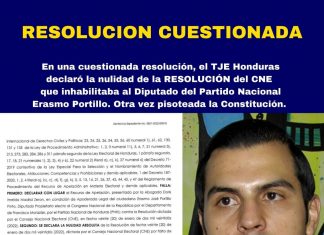 Cuestionada resolucion del TJE declara nula la decision del CNE que inhabilitaba al diputado Erasmo Portillo