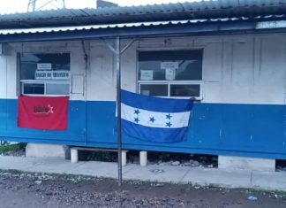 Militantes de Libre se toman la aduana del Amatillo en protesta a la imposición de las autoridades por el diputado Pepsi.