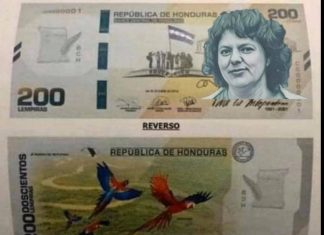 Congreso declara Heroína Nacional a Berta Caceres y ordena que aparezca su rostro en el billete de 200 lempiras.