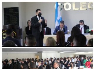 Juaramentados 113 Procuradores por el presidente del CAH Rafael Canales.