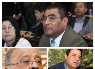 Exdiputados Oswaldo Ramos Soto,Rodimiro Mejia y el actual diputado Alberto Chedrani señalados por la UFERCO por presunto fraude y lavado