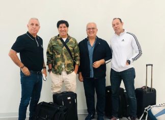 Estrellas Mundiales de Futbol destacan aeropuerto de Palmerola.