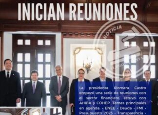 La ENEE, el FMI entre otros, fueron los temas abordados por la presidenta Xiomara Castro con banqueros y empresarios