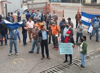 Otro dia de protestas en la capital.