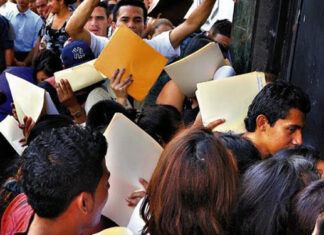 En once meses de gobierno 2.5 millones de Hondureños se encuentran en precariedad laboral según el INE.