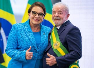 Xiomara Castro invita a los Presidentes de America Latina a trasladarse a Brasil a defender la democracia.