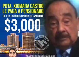 Otro escándalo !! Xiomara Castro le paga 3000 $ a empleado del Consulado en New Orleans que es jubilado en EEUU.