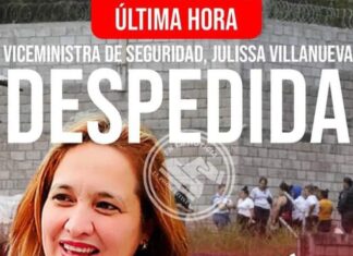 Julissa Villanueva despedida como interventora de centros penales