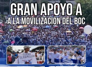 Fuera Xiomara y Libre nunca mas gritan miles de hondureños aglutinados al BOC