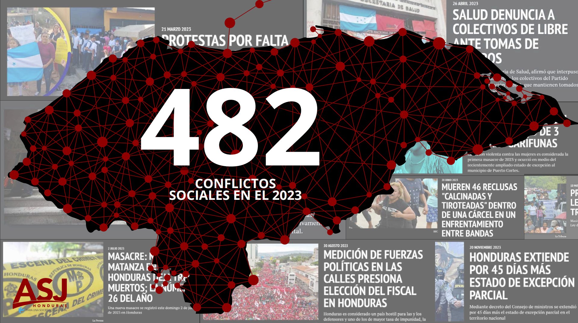 ASJ: En 2023 se generaron más de 482 conflictos sociales en el país ...