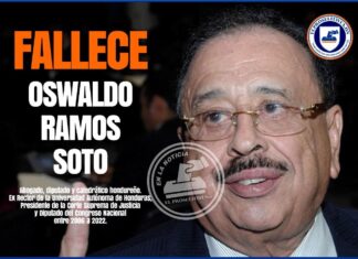 Fallece Oswaldo Ramos Soto ex diputado del PN