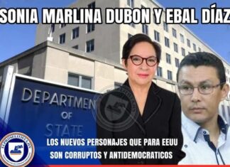 Magistrada Sonia Marlina Dubon,exministro Ebal Diaz y esposa de ministro de gobernación Tomas Vaquero señalados de corruptos por EEUU