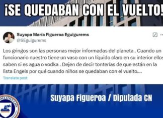 Estan en la lista Engels por que cuando niños se quedaban con el «vuelto»:Diputada Suyapa Figueroa