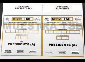 Otra vez las credenciales para los representantes de las mesas van sin nombre
