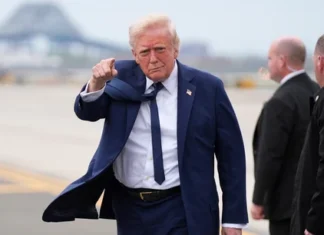 A 100 días de gestión, Trump defendió su política migratoria, la presión comercial a China y su rol en la guerra en Ucrania