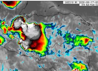 Vaguada provocará lluvias y actividad eléctrica en varias regiones de Honduras