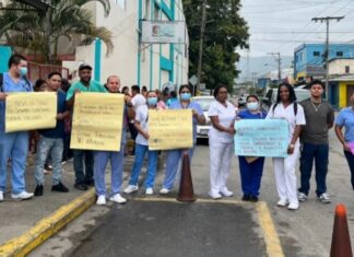 Trabajadores del Hospital Leonardo Martínez denuncian hasta 10 meses de atraso en el pago de salarios