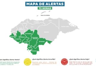 Tormenta tropical Cristina genera alerta verde en Honduras