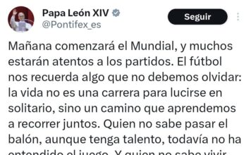 Papa León XIV destaca el Mundial como ejemplo de unidad y solidaridad